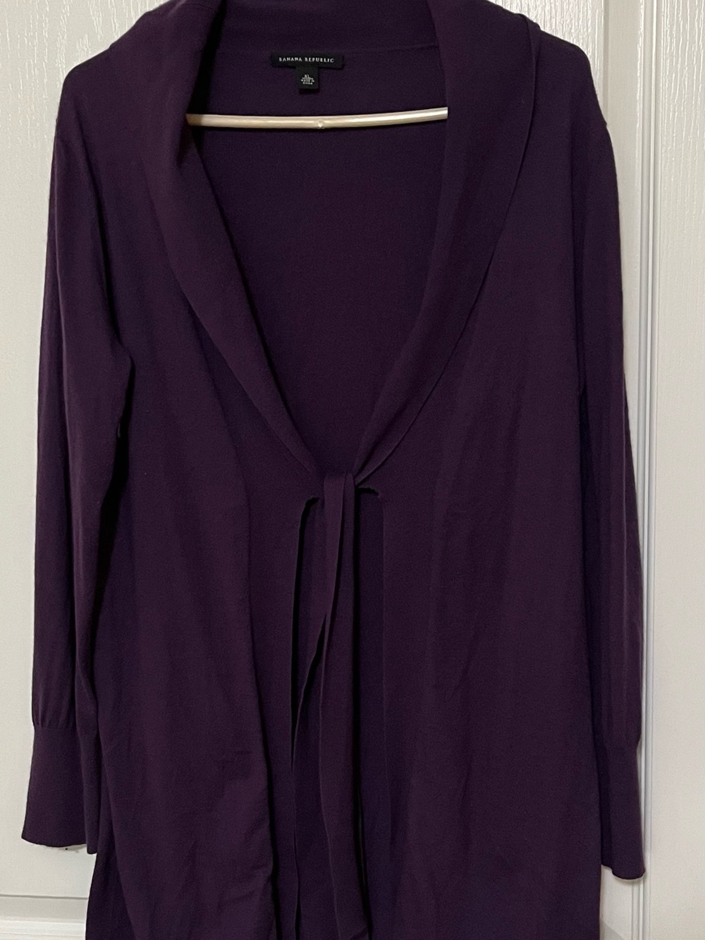 Banana Republic Plum Knit Open Cardigan